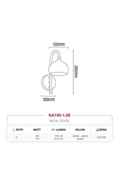 Moda Aydınlatma a Dekoratif İç Mekan Aplik Eskitme MD-A 5231-08