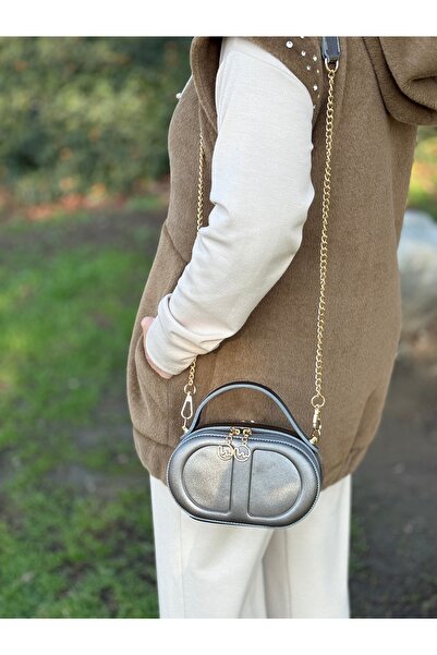 DEV 3 ADAM Gray Women's Box Model Hand Shoulder and Crossbody Bag