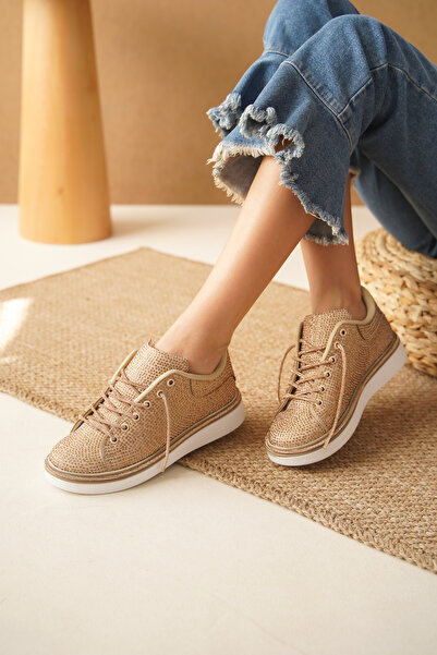 Cananın Pabuçları MDN 180 TAŞLI BAĞCIKLI SPOR AYAKKABI