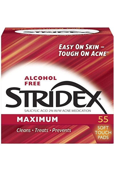Stridex مسحات علاج حب الشباب القطنية من ستريدكس 55 قطعة