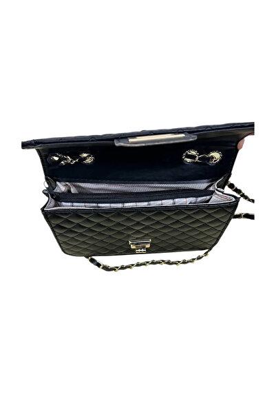 FHD BAGS Prošívaná taška přes rameno s nastavitelným řetízkovým popruhem