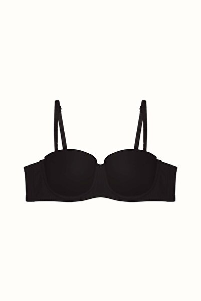 C&City Σουτιέν με μαλακό κάλυμμα στράπλες 3 πακέτο - χωρίς επένδυση C38020 Μαύρο/Δέρμα