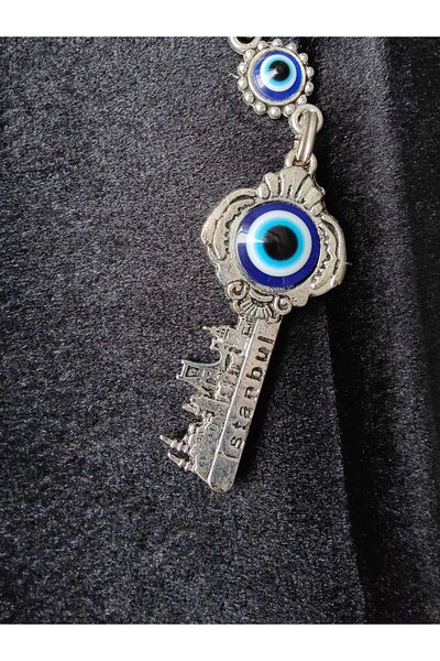 Melien Istanbul City Key Evil Eye Beaded Keychain Δώρο Στολίδι Αξεσουάρ τσάντας
