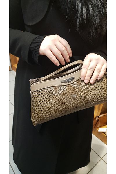 eflanmoda Golden Polo Women's Portfolio and Long Strap Shoulder Bag