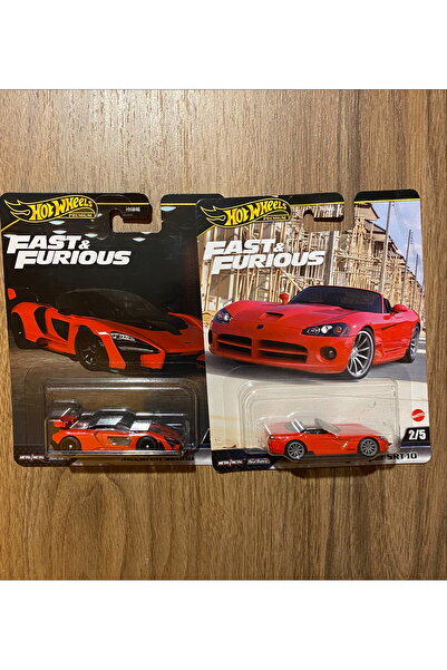 HOT WHEELS FAST & FURİOUS PREMİUM MCLAREN SENNA & 2003 DODGE VİPER SRT10 (2 Lİ PAKET) T T