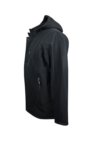 tambattal Large Size Lined Softshell Parka - Black