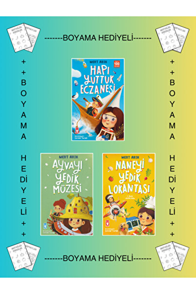 Timaş Çocuk Boyamalı - Hapı Yuttuk Eczanesi / Naneyi Yedik Lokantası / Ayvayı...