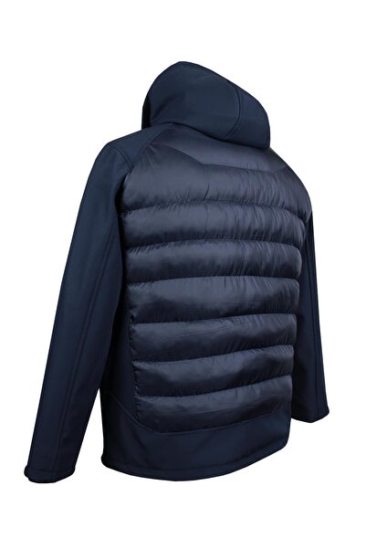 tambattal Large Size Padded Softshell Coat Navy Blue