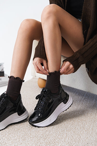 Cananın Pabuçları Mdn 157 Patent Leather Sneakers