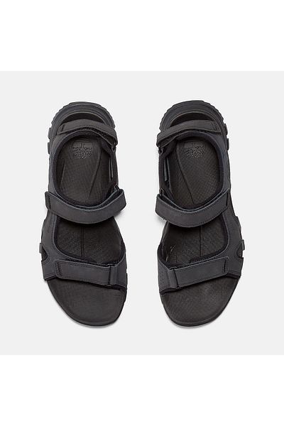 Timberland Men's Lincoln Peak Double Strap Black Sandals