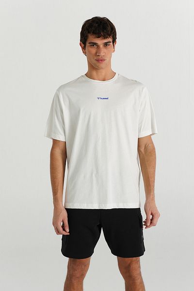 hummel Ανδρικό μπλουζάκι Hmlsmıth Oversize Off-White 912173 -9003