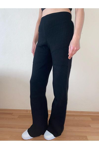 mamizya Knitwear Pants with Elastic Waistband