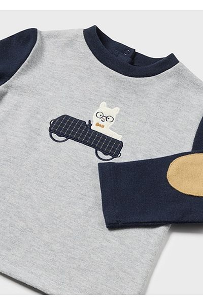 MAYORAL Baby Boy Gray Long Sleeve T-Shirt - 2031