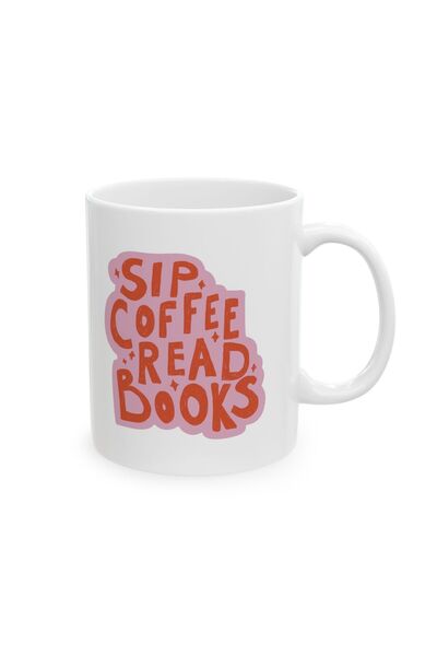 KEDY Coffee and Books Bookworm Mug