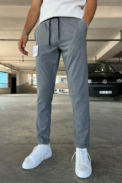 hello7 Ανδρικό παντελόνι Jogger με διπλό πόδι με λεπτή εφαρμογή