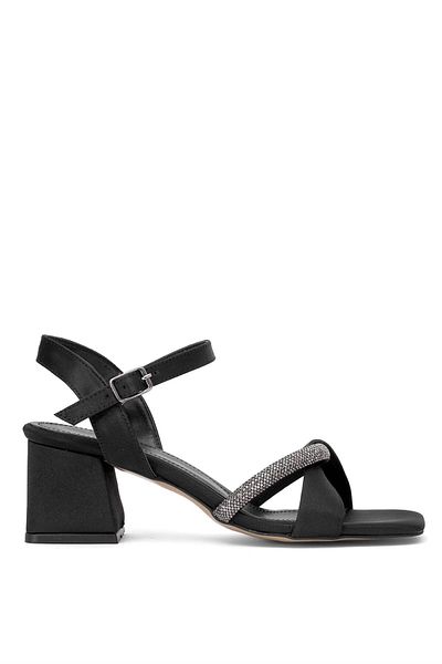 Ayakkabı Fuarı Elit Brk2016S - Black Women's Buckle Classic Heeled Shoes