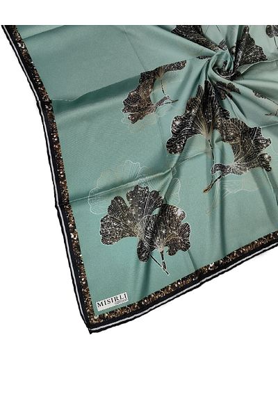Mısırlı Eşarp Αιγυπτιακό κασκόλ Cocoon Twill (Tivil) Φουλάρι με σχέδια σε φύλλα