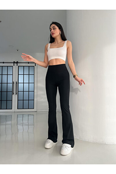 Fibula İspanyol paça yüsek bel toparlayıcı tayt