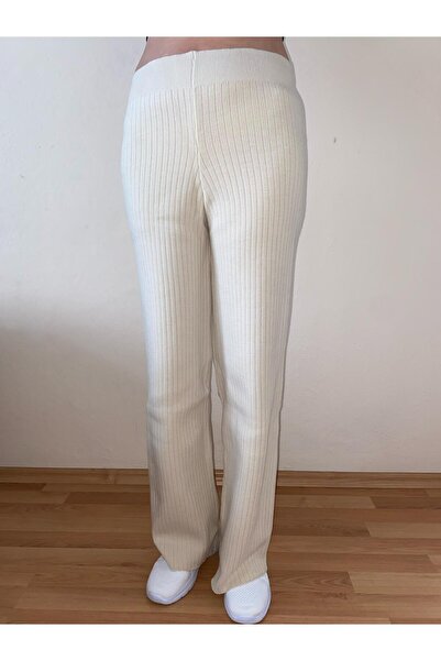 mamizya Knitwear Pants with Elastic Waistband
