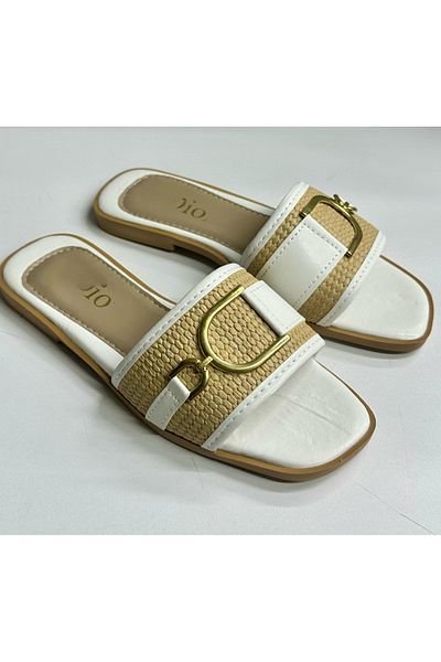Tradinyom Casual Women's Leather Slippers, Suitable for Home and Guests, Provide a Stylish and Modern Look.