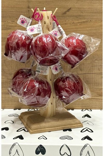 SUBAY ŞEKERLEME Apple Candy (4 Pieces) (Party-Birthday-Kids-Gift-Lover Etc.)