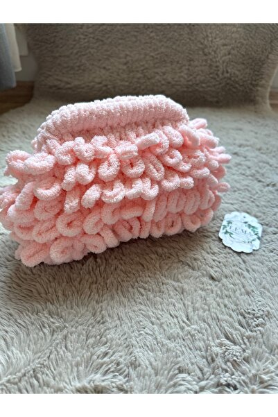 LemaWorkShop Τσάντα Puffy, Πλεκτή στο χέρι, Μαλακή Τσάντα Χειρός, Κλάτσα