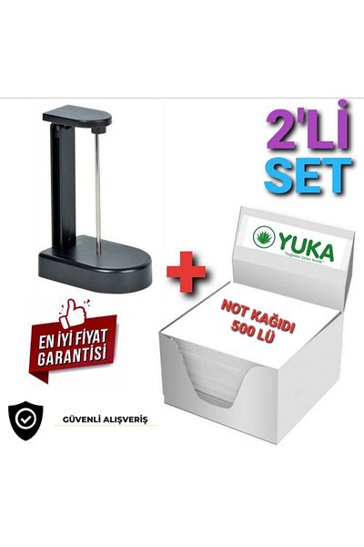 Yuka 8X8 Cube Block Note and Paper Holder - Pack of 2