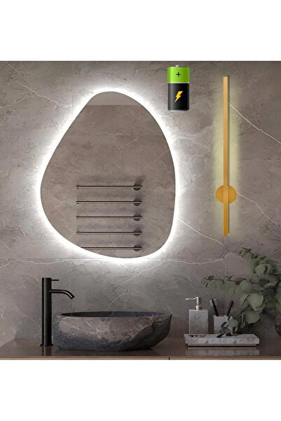 Betül Home Design Modern Dekoratif Pilli Led Duvar Aplik Eskitme 70 Cm ( 1 Adet )