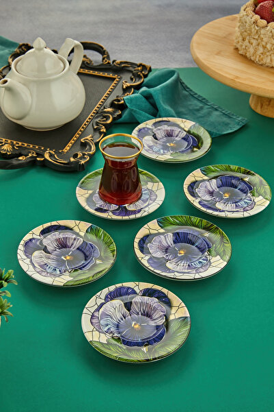 EMBazaar 6 Pieces Morgana Tea Plate Coaster