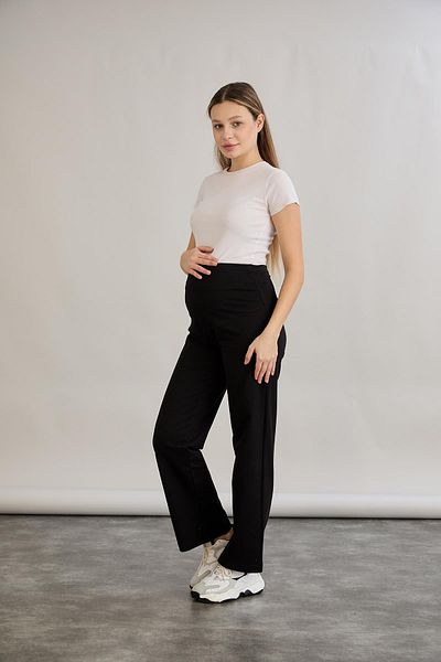 LİYACA Maternity Abdominal Banded Wide Leg Sports Trousers