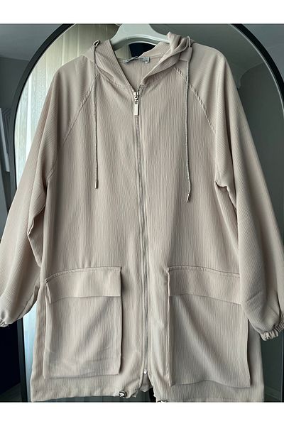 ANKA BOUTIQUE Tunic with Double Pockets and Zipper