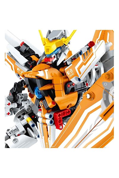 Oyuncakmatik iM. Master Turuncu Savaşçı Robot Yaratıcı Yapım Seti 833 Parça