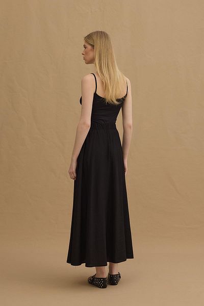 Fahhar Black Textured Skirt - Piece Design