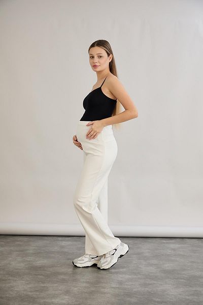 LİYACA Maternity Abdominal Banded Wide Leg Sports Trousers