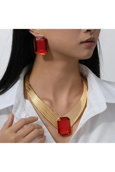 TAKİŞKO Design Necklace Earring Set