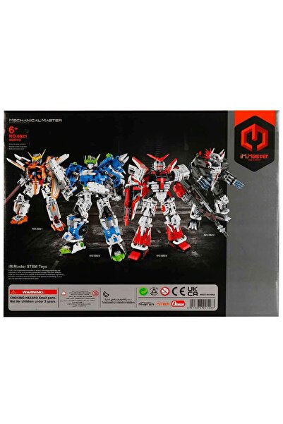 Oyuncakmatik iM. Master Turuncu Savaşçı Robot Yaratıcı Yapım Seti 833 Parça
