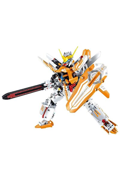 Oyuncakmatik iM. Master Turuncu Savaşçı Robot Yaratıcı Yapım Seti 833 Parça