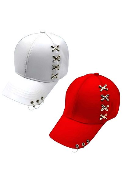 Trenderrs Σετ καπέλων μπέιζμπολ Unisex Punk Master 2 τεμ