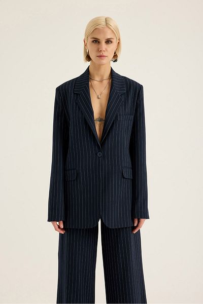 SEVİLEN Jachetă Blazer cu dungi
