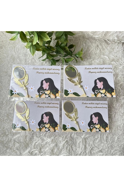 Atatuğ Hediyelik Özel Tasarım Kadınlar Günü Melek Model Ayna – Zarif ve Anlam...