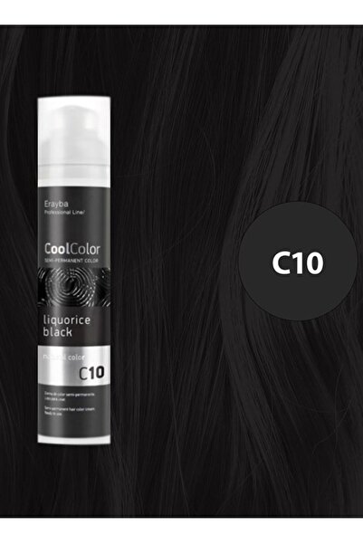 Erayba صبغة شعر مؤقته كول كولر من إيرايبا 100مل C10 لون اسود
