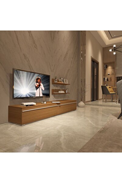 Decoraktiv Eko 4 Mdf Std Tv Ünitesi Tv Sehpası - Naturel Ceviz