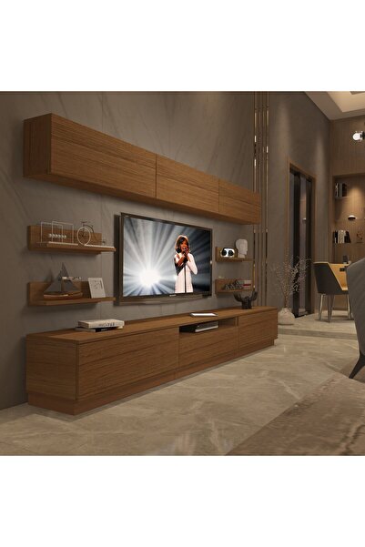 Decoraktiv Trendstyle 8ys Mdf Tv Ünitesi Tv Sehpası - Naturel Ceviz