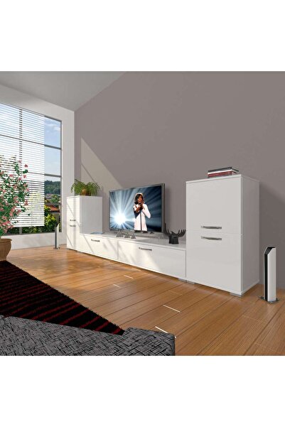 Decoraktiv Eko On2 Slm Std Tv Ünitesi Tv Sehpası - Parlak Beyaz