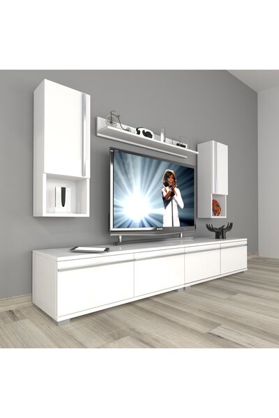 Decoraktiv Eko 5200ta Mdf Tv Ünitesi Tv Sehpası - Parlak Beyaz