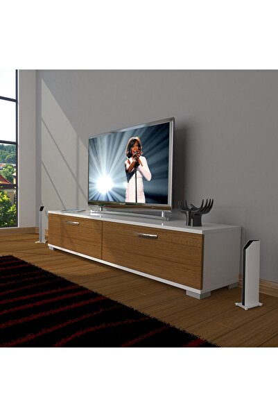 Decoraktiv Eko 140 Slm Std Tv Ünitesi Tv Sehpası - Beyaz - Ceviz
