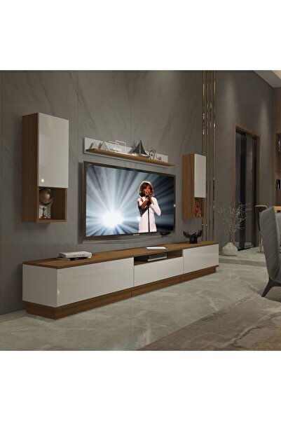 Decoraktiv Trendstyle 270das Slm Tv Ünitesi Tv Sehpası - Ceviz - Beyaz