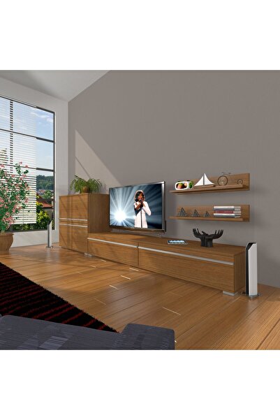 Decoraktiv Eko On Mdf Std Tv Ünitesi Tv Sehpası - Naturel Ceviz