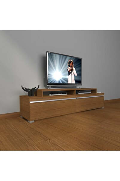 Decoraktiv Ekoflex 4 Mdf Tv Ünitesi Tv Sehpası - Ceviz - Antrasit
