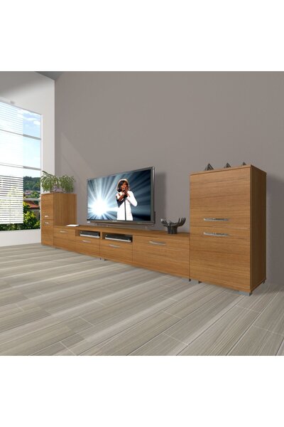 Decoraktiv Eko 9200 Slm Tv Ünitesi Tv Sehpası - Naturel Ceviz